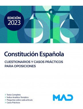 Libro Constitucion Espaã¿ola Cuestionarios Y Casos Practi...