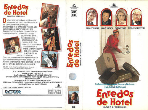 Enredos De Hotel Vhs Dudley Moore Bryan Brown Richard Griffi