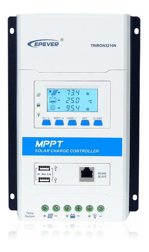 Mppt Controlador Carga Solar 30a 12v 24v Panel Automatico +