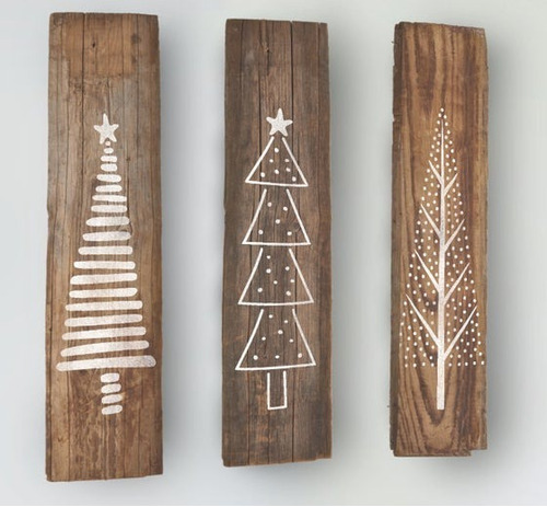 Imagen 5 de 5 de Stencil Laura Craft Set Navidad Tres Pinos