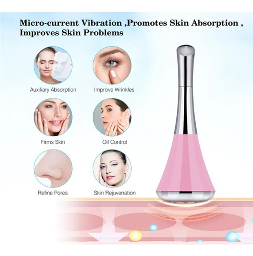 Masajeador Eléctrico Facial Ocular Ojos Elimina Ojera Masaje Tipo de piel Normal - 262395