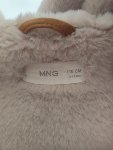 Abrigo Para Niña Marca Mango Color Café Talla 5-6 Preloved (Usado)