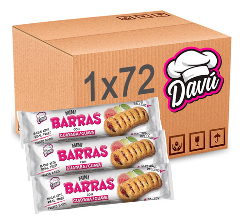 Galletas De Ojadre Sabor A Guayaba Davu 100g 72u