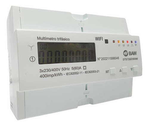 Multimedidor Trifásico De Energía Activa Kwh Baw