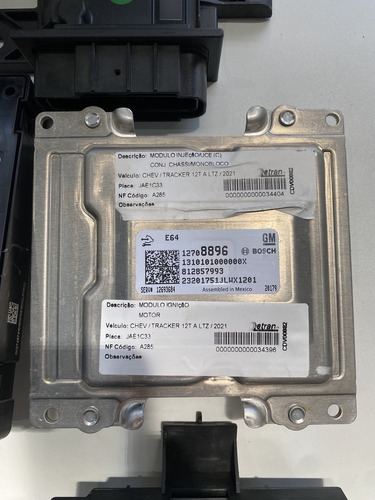 Kit Chave Modulo Injeção Tracker 1.2 Turbo 2021 12708896 (Usado)