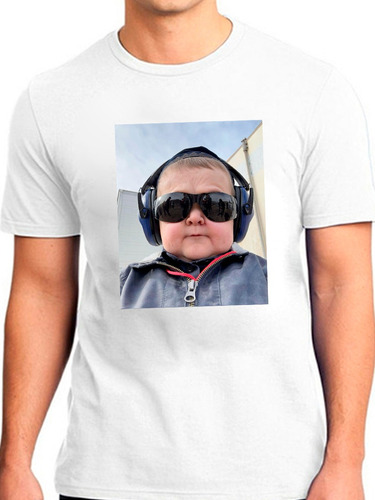 Remera Unisex Hasbulla Lentes Personalizada Algodón