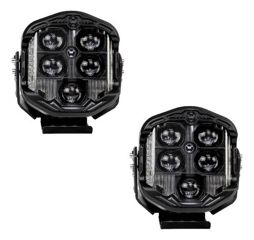 Par De Luces Led Dually Spot Blanco Jeep Wrangler Tj 2000+