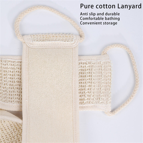Toalla De Baño Con Correa Retráctilla Natural, Fibra Bastada