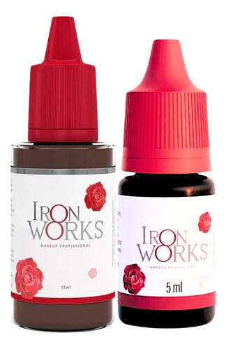 Kit 1 Pigmento Iron Works 15ml + 1 Pigmento 5ml Iron Works Cor Informar A Cor Que Deseja