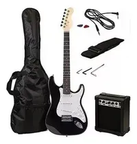 Comprar Pack Guitarra Eléctrica Strat Negra + Amp + Accesorios
