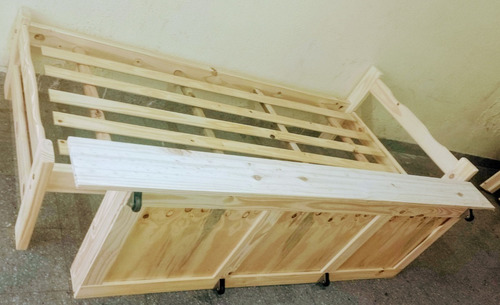 Cama Una Plaza Con Carro Cama O Cajon Excelente Calidad