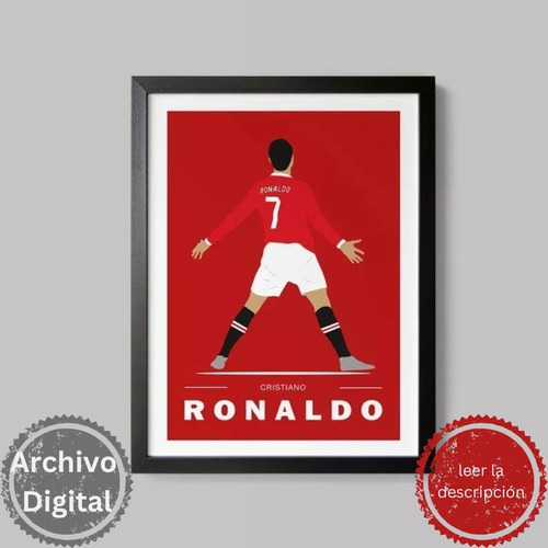 Póster De Cristiano Ronaldo Perfecto Para Decoracion.