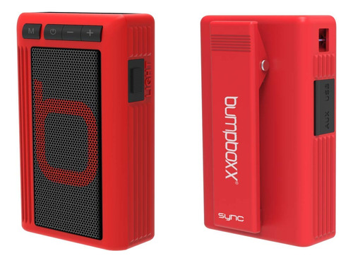 Bumpboxx Altavoz Bluetooth Inalámbrico | Rojo | Biper Busc