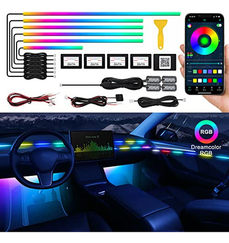 Dreamcolor Acrílico Interior Car Led Strip Light Con App Ina
