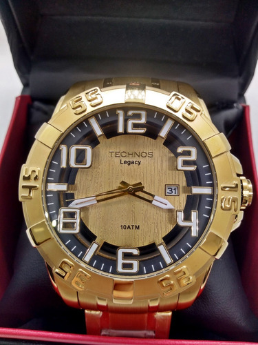 Relógio Masculino Technos Legacy 2315aba 4d 50mm Dourado