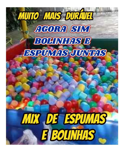 Espumas+bolinhas Para Piscina De Bolinha Kit Com 1000+brinde