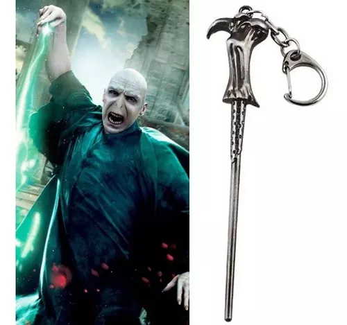 Chaveiro de metal - Varinha - Voldemort, Dumbledore, Harry Potter