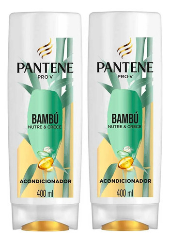 2 Acondicionador Pantene Pro-v Bambú Nutre Y Crece 400ml