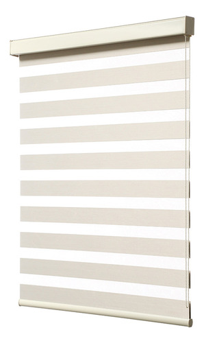 Persiana Doble Capa Con Diseño De Cebra Enrollable 100x180cm