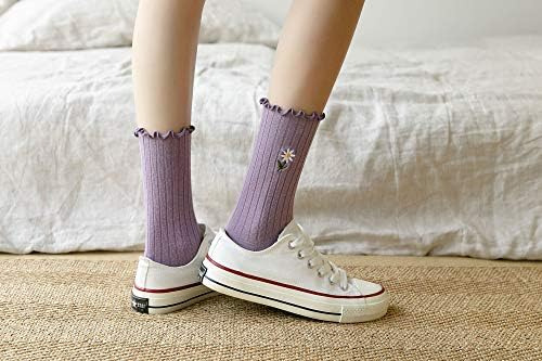 Kimkshine, Calcetines Con Volantes Para Mujer, Calcetín De P