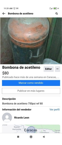 Bombona De Acetileno 