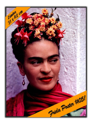 Frida Poster #05! Lámina Decoupage Autoadhesiva 31 X 42 Cm
