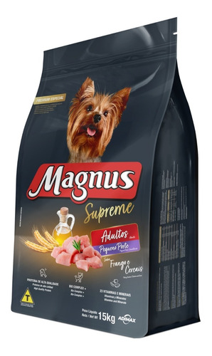 Ração Magnus Supreme Adulto Porte Pequeno 15kg