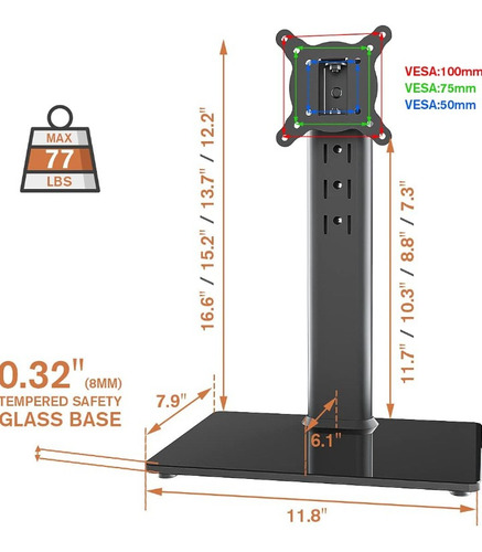 Soporte De Escritorio Para Monitor O Tv