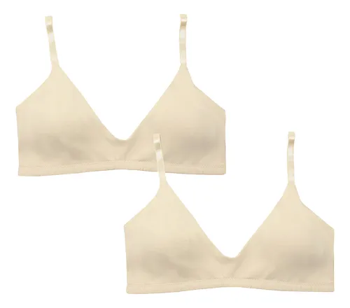 Pack Sostén Juvenil Con Relleno Nude