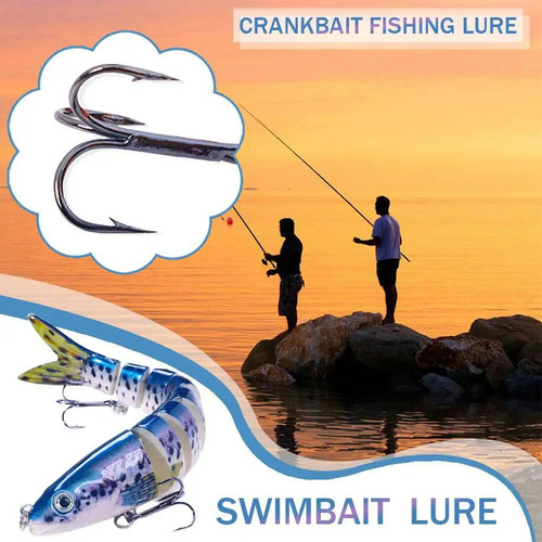 Pike Wobblers: 13.4cm, 18.6g Multi-jointed Fishing Lure