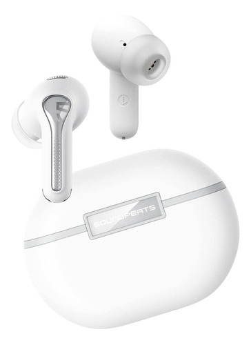 Auriculares in-ear gamer inalámbricos Soundpeats TWS Capsule 3 Pro blanco con luz LED