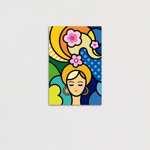 Cuadro Mujeres De Colores Canvas Pop Art Minimalista Moderno