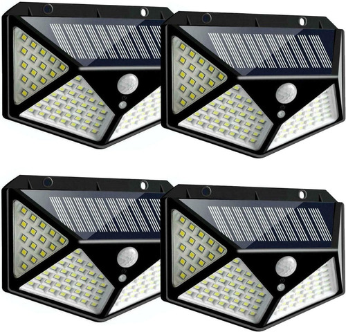 Luz Solar Lampara Led Exteriores 135 Led Atio Jardin X 4 Uni