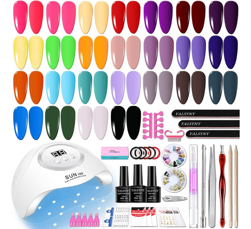 Kit De Uñas Semipermanente Completo + Lámpara