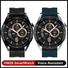 Reloj Inteligente Hw28 Para Hombre, Pulsera Con Nfc, Pantall