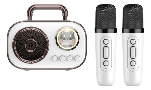 Máquina De Karaoke Para Niños Con 2 Micrófonos, Altavoz