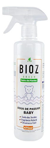 Kit 3x: Água Passar Roupa Biodegradável Baby Bioz Green
