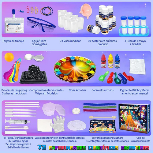 Kit Ciencia Para Niños,experimentos Laboratorio De Ciencias