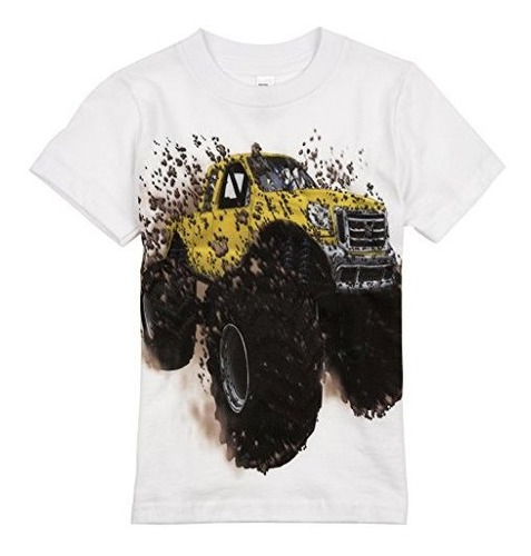 Camisas Que Van Niños Pequeños Big Amarillo Monster Truck 