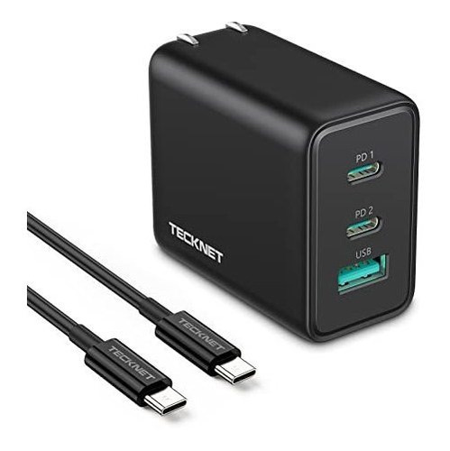 Cargador Usb C Tecknet 65w Pd 3.0 Gan Tipo C Mqgdr