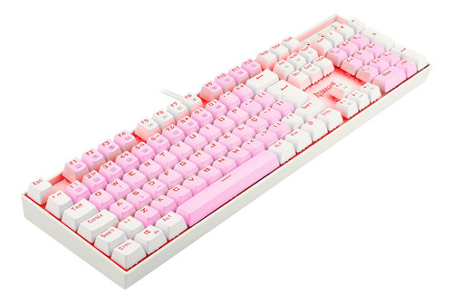 Redragon Mitra Single Color Rosa E Branco Switch Marrom