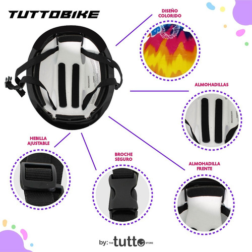 Combo Casco Y Rodilleras Infantil Rush Girl