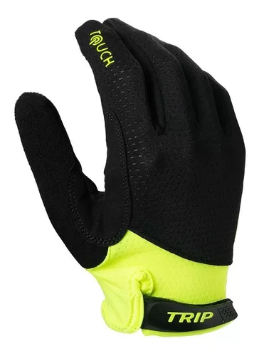 Force x72 bicicleta guantes largos dedos amarillo flúor
