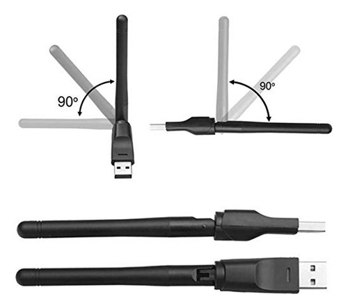 Dongle Stick Usb Inalámbrico Wifi Rt5370 De Superwang, 150 M