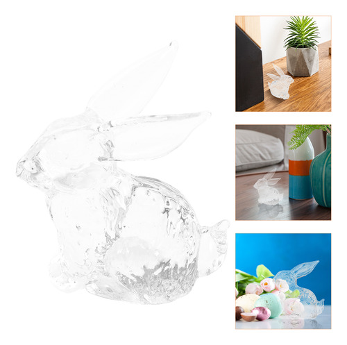 Imagen 2 de 8 de Figura De Conejo Del Zodíaco Chino De Cristal Ornaments