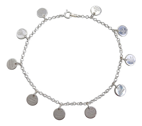 Pulseira Dez Mandamentos Prata 925