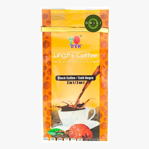 Café Negro Ligzhi Coffee 2 En 1 Dxn Con Ganoderma Lucidum