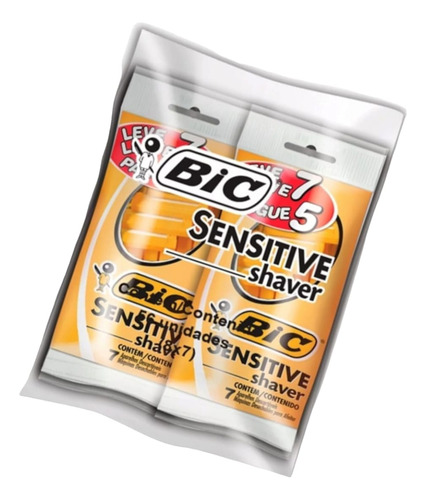 Pack 09 Kit 63 Aparelho Barbear Bic Sensitive Shaver Lâmina