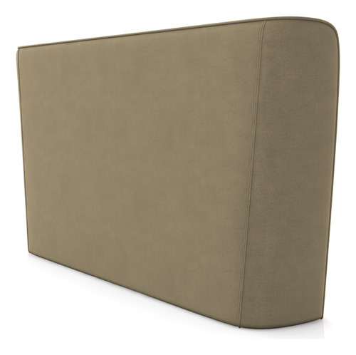 Cabeceira Design Para Cama King Torres Madeira Veludo Castor