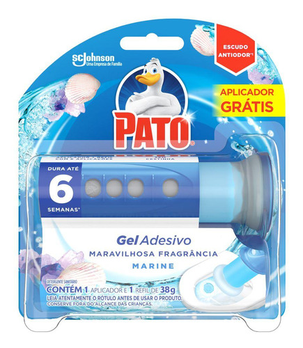Detergente sanitário gel adesivo marine 38g com aplicador Pato
